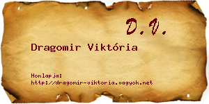 Dragomir Viktória névjegykártya