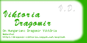 viktoria dragomir business card